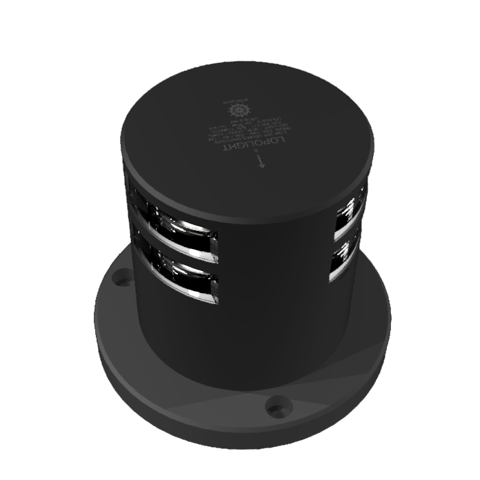 5nm 225° Masthead, double, black anodized